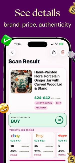 RePick: Thrift Item Value Screenshot 2