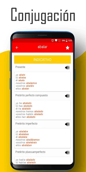 Spanish conjugation Screenshot 3