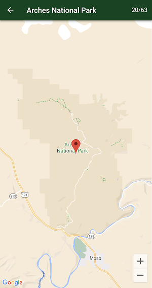 Parks Tracker Screenshot 2