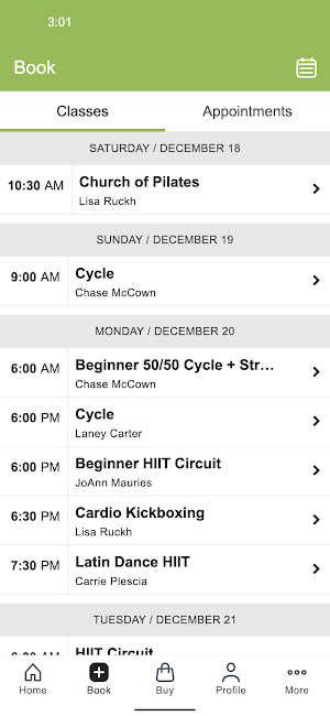 South Pas Fitness Screenshot 1
