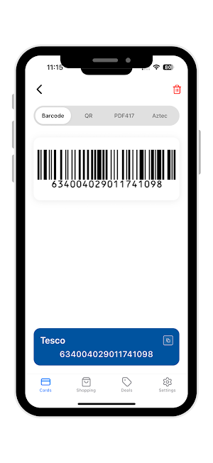 Card Manager Store Cards Once Screenshot 2