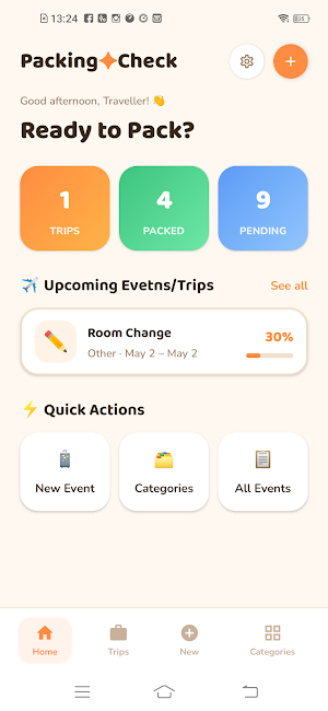 MyPack: Trip Packing List Screenshot 1