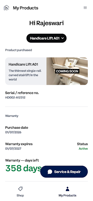 Handicare Lift Screenshot 1