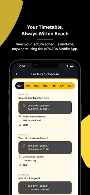 ASWARA Mobile App Screenshot 2
