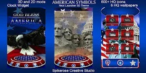 American Symbols 3D Next Launcher theme Screenshot 2