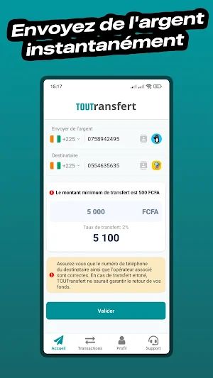 TOUTransfert Screenshot 2