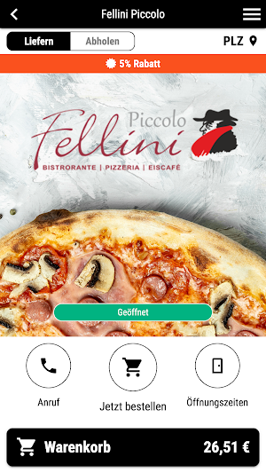 Restaurant Fellini Screenshot 1