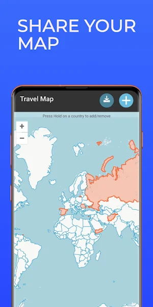 Travel Map Screenshot 2