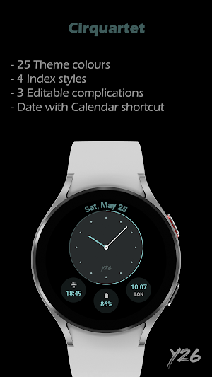 Y26 Cirquartet Watch Face Screenshot 1