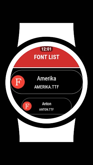 Font Manager (Wear OS) Screenshot 2