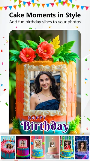 Happy Birthday Photo Frame Screenshot 0