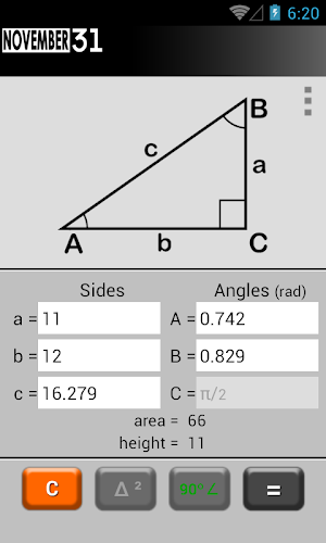 Triangle Calculator Screenshot 2