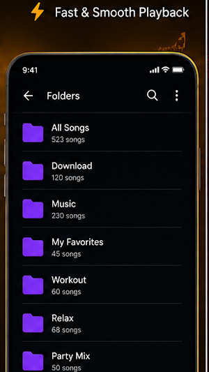 offline mp3 music player app Screenshot 1