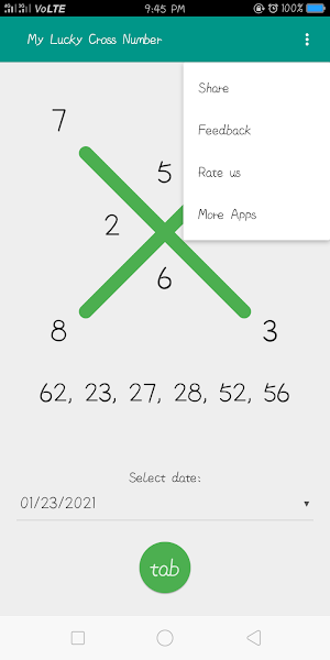 My Lucky Cross Number Screenshot 2