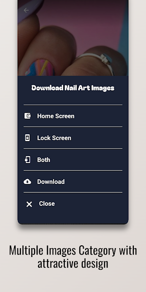 Bold Brights Nail Art Design Screenshot 1