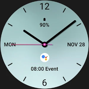 Clean Analog Watch Face Screenshot 3