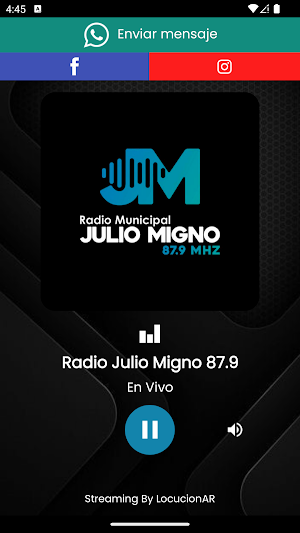Radio Julio Migno 87.9 Screenshot 0