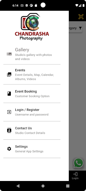 Chandrasha Photography Screenshot 1