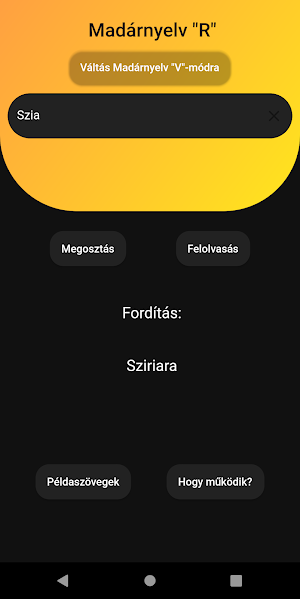 Madárnyelv App Screenshot 3