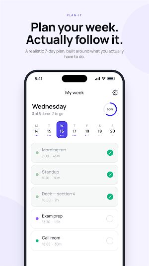 Plan It – AI Weekly Planner Screenshot 0