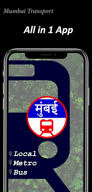 Mumbai Local Trains route map & Bus App Screenshot 1