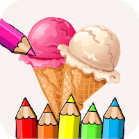 coloring sweet ice cream boba