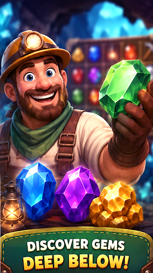 Gem Cavernr: Treasure Hunt Screenshot 2