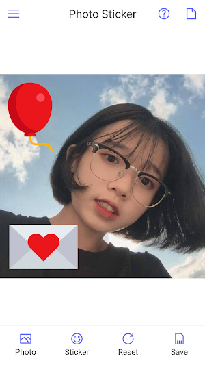 Photo Sticker Editor (Add Icon, Sticker On Image) Screenshot 1
