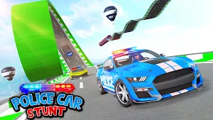 Police Mega Ramp Car game: Racing car stunts 3d Screenshot 0