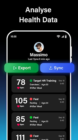 Blood Pressure BPM Tracker Screenshot 1