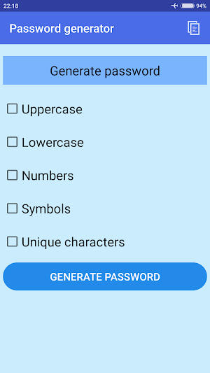 Password Generator Screenshot 0