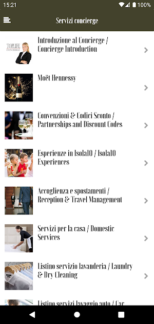 Isola10 Concierge Screenshot 3