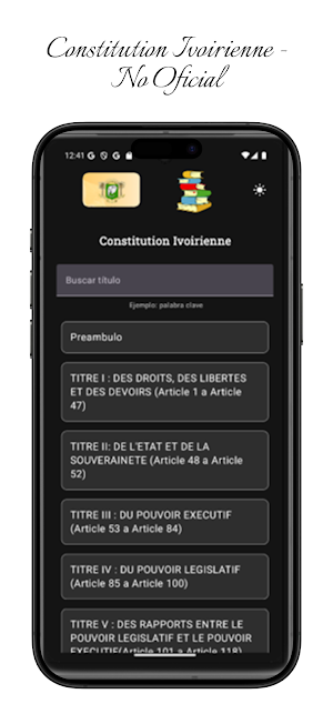 Constitution Ivoirienne Screenshot 2