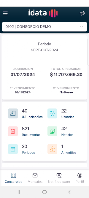 Idata Administradores Screenshot 2
