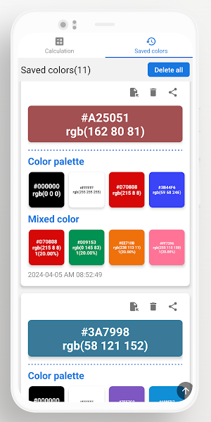 Color Mixer Calculator Screenshot 3