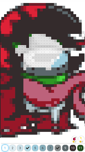 Impostor Pixel Art Coloring Screenshot 1