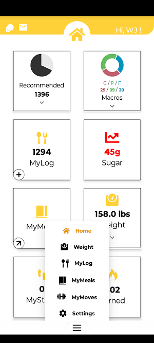 W3 Fitness & Nutrition Screenshot 1