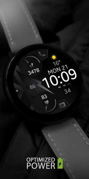 Graphite Digital Watch Face Screenshot 1
