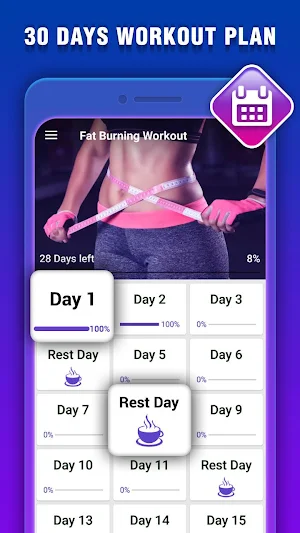 Fat Burning Workout - Belly Fat Workouts for Women Screenshot 0