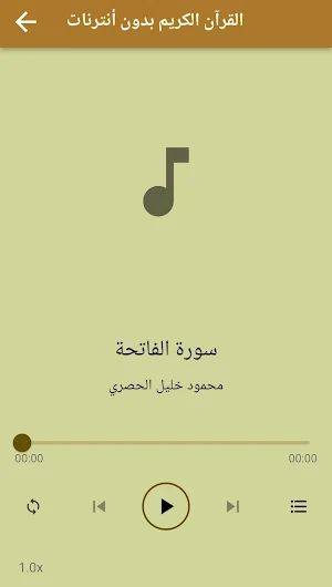 محمود خليل الحصري قرآن بدون نت Screenshot 2