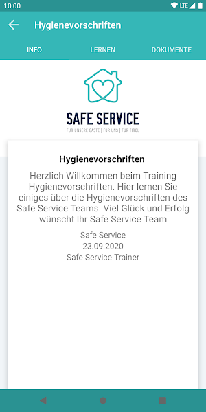 SAFE SERVICE Screenshot 1