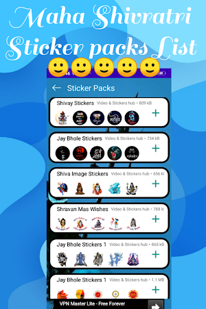 Maha Shivratri Stickers for Whatsapp-Mahadev Shiv Screenshot 2