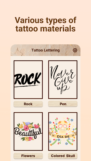 Tattoo Lettering Screenshot 0