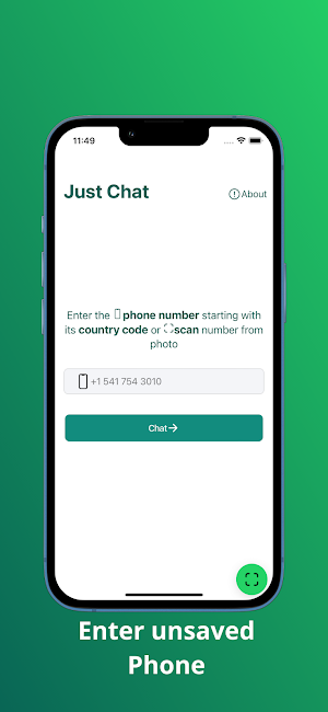 Start Chat With Unsaved Number Screenshot 1