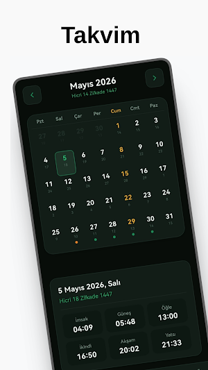 Namaz Vakitleri & Kıble: 2026 Screenshot 3