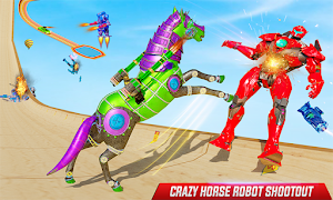 Ramp Car Robot Transform Horse Robot Games 2021 Screenshot 1