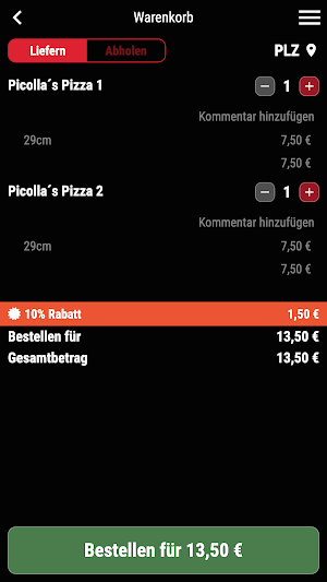 Pizzeria Piccola Screenshot 1