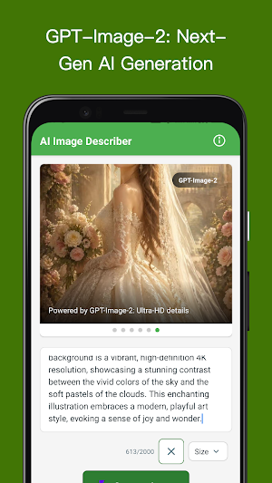 AI Image Describer: GPT 2 Screenshot 0