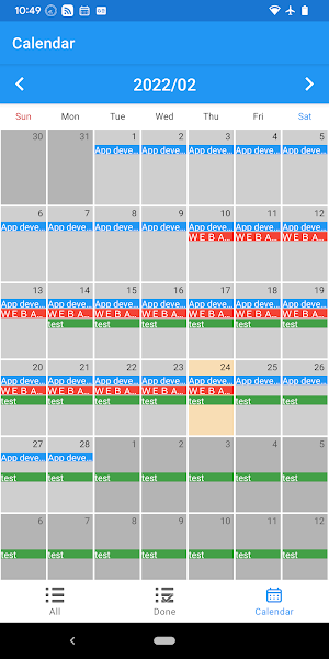 Scheduler Screenshot 1