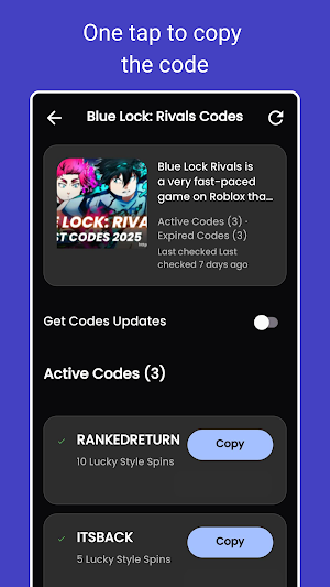 Roblox Codes – Copy & Redeem Screenshot 2